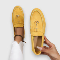 Gerda | Damen Loafer Fußgewölbestütze Gepolstert – Komfort Loafer Support 2026 in Gelb