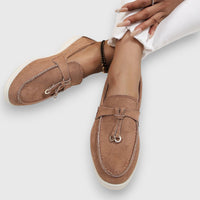 Gerda | Damen Loafer Fußgewölbestütze Gepolstert – Komfort Loafer Support 2026 in Braun