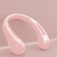 Nackenfächer Frauen Tragbarer Ventilator Hals Kühlung in Rosa