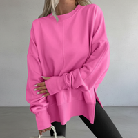Freya | Trendiges Damen Oversize-Sweatshirt Soft-Touch in Hellrosa
