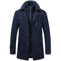 Max's Gentleman Mantel in Marineblau