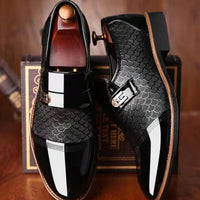Norbert | Herren Business Loafer ohne Schnürsenkel in Schwarz