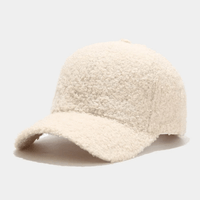 Teddy Baseballcap in Creme