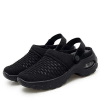 Orthopädische Clogs Damen Leichte Hausschuhe Garten Schuhe in Schwarz