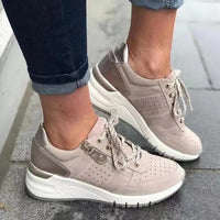 Mia | Damen Orthopädische Plateauschuhe in Khaki