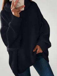 Alma | Oversized Damen-Strickpullover in Schwarz