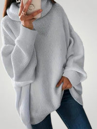 Alma | Oversized Damen-Strickpullover in Grau