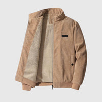 Poul | Retro-Cord-Sherpa-Jacke in Beige