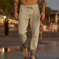 Sterling | Herren Leinenhosen in Beige