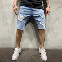 Finn | Lässige Denim Shorts für Herren Freizeit in Blau