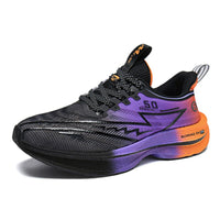 Leichte, atmungsaktive Laufschuhe für Herren – stylische Outdoor-Schuhe in Schwarzviolett
