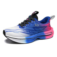 Leichte, atmungsaktive Laufschuhe für Herren – stylische Outdoor-Schuhe in Blau Rot