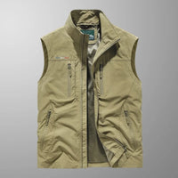 Robin | Funktionale Cargo-Weste in Khaki