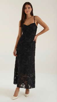 Valentina | Maxikleid in Schwarz