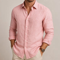 ESSENTIELLE LEINENHEMD in Rosa