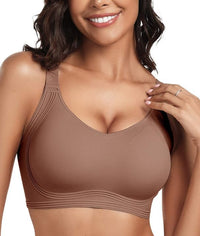 Nora | Seamless Full-Coverage Push-Up BH in Kaffee