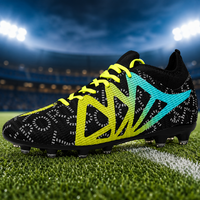 Fußballschuhe Weltmeisterschaft Nocken Schuhe Rasen in Schwarz