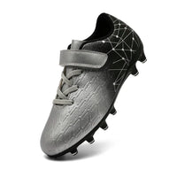 Fußballschuhe Weltmeisterschaft Herren Nocken Schuhe Training in Schwarzes Silber