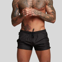 Soren | Herren Badeshorts mit Kordelzug in Schwarz