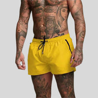 Soren | Herren Badeshorts mit Kordelzug in Hellgelb