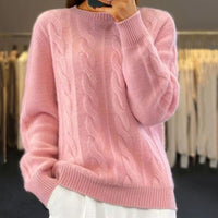 Emma | Gemütlicher Strickpullover in Rosa
