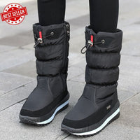 Millicent | Wasserdichte, rutschfeste Schneestiefel in SCHWARZ