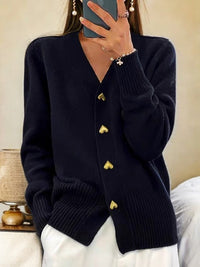 Elira | Eleganter Cardigan in Schwarz