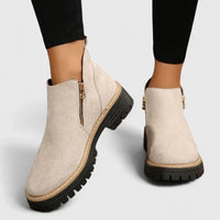 Nina | Damen Stiefel modern elegant hochwertig in Beige
