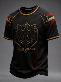 Herren-Fußballfan-T-Shirt mit Aufdruck, lässig in als bild