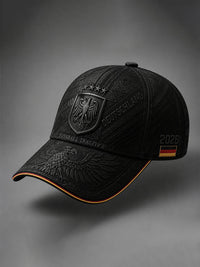 Unisex-Fußballmütze aus Deutschland in Schwarz