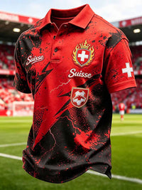 Herren-Fußballfan-Shortsleeve aus der Schweiz in als bild