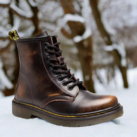 Lincoln™ - Hochgeschnittene Lederstiefel in Braun