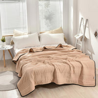Decke Bett Wohndecke Kuscheldecke Warm Groß Schlafzimmer in Beige