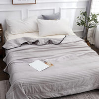 Decke Bett Wohndecke Kuscheldecke Warm Groß Schlafzimmer in Grau