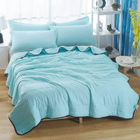 Decke Bett Wohndecke Kuscheldecke Warm Groß Schlafzimmer in Hellblau