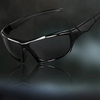 Sport Sonnenbrille Unisex Polarisiert UV Schutz Outdoor Brille in Schwarz