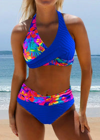 Zelda | Überkreuz Bikini-Set in Blau