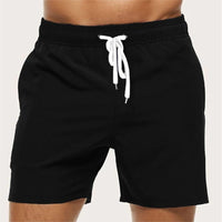 Herren Badeshorts Sommerliche Freizeit Schwimmbad in Schwarz