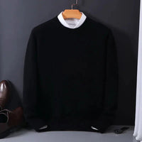 Thomas | Mühelos stilvoller Pullover mit geometrischem Muster in Schwarz