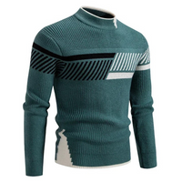 Reymond™ Lässiger Strickpullover in Linien Grün