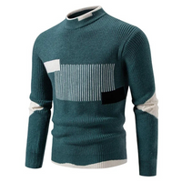 Reymond™ Lässiger Strickpullover in Geometrisches Grün