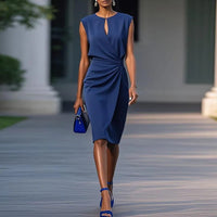Evi™ - Professionelle Kleid in Blau