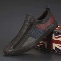 Paul | Herren Leder Slip-Ons im klassischen Stil in Dunkelbraun