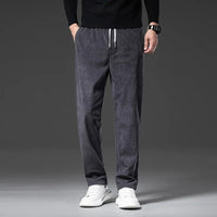 Lukas | Carmine Klassische Cordhose Herren Look in Grau