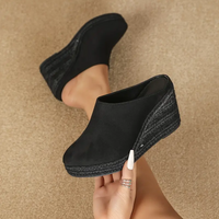 Aurenna – Sandalen in Uni Schwarz