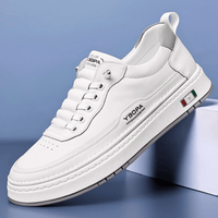 Italienische Lederschuhe in Weiß