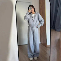 Clarisse Gestricktes Lounge Set in Grau